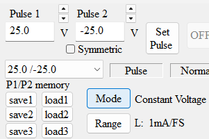 Voltage value setting